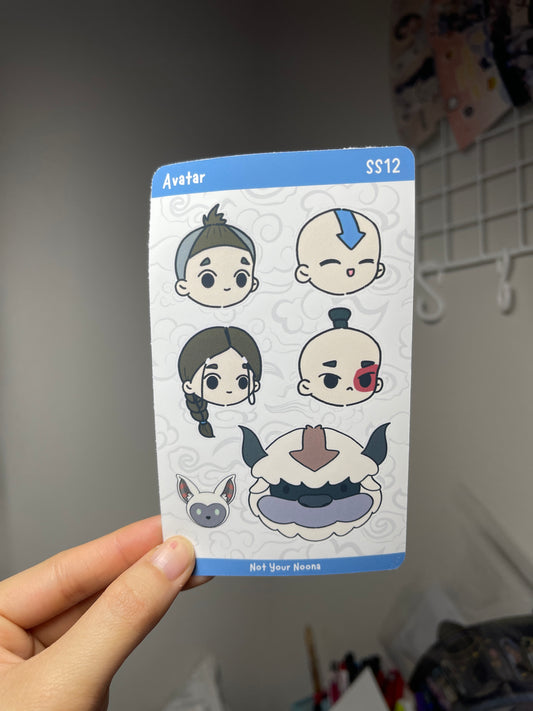 Avatar sticker sheet