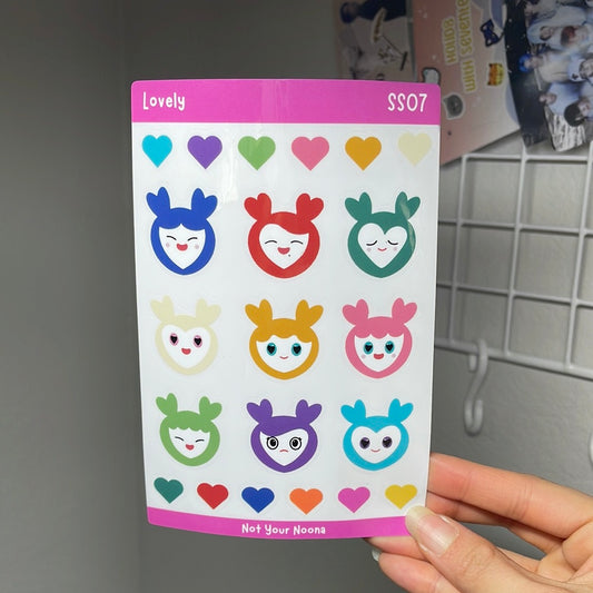 Twice Lovely sticker sheet